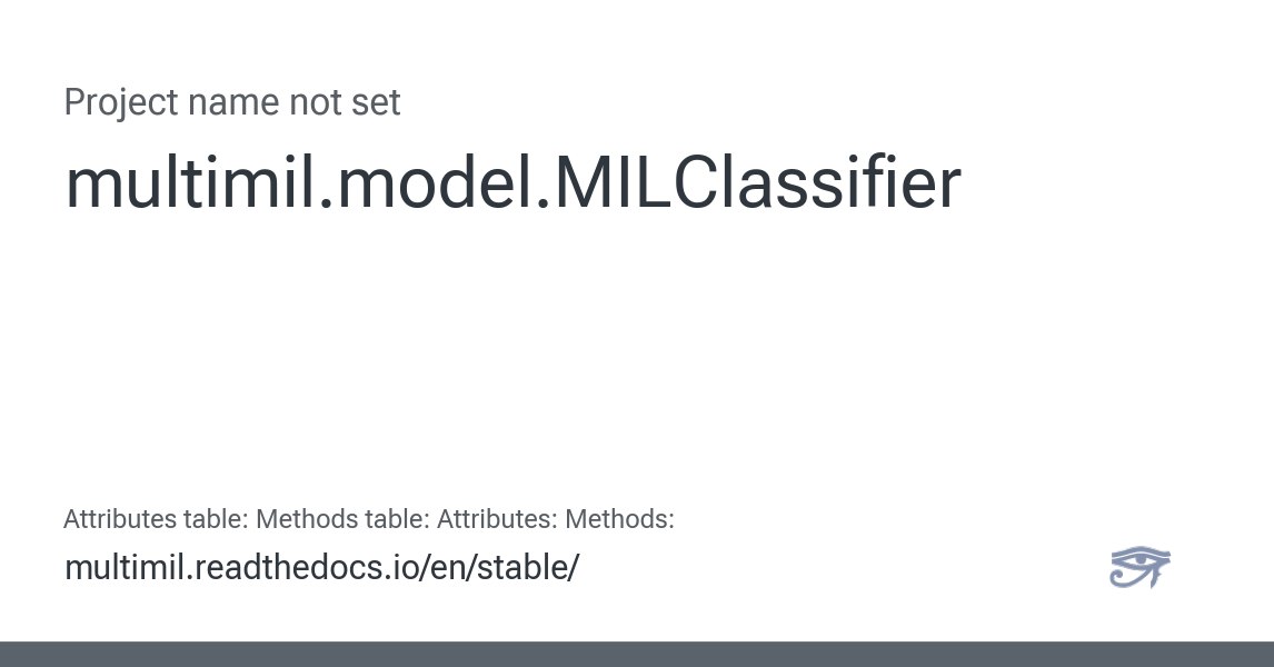 Multmil multimil.model.MILClassifier — multimil